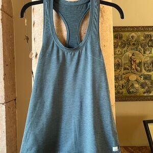 EUC Vuori Racerback Tank Top Heathered Dark Grey Size Small